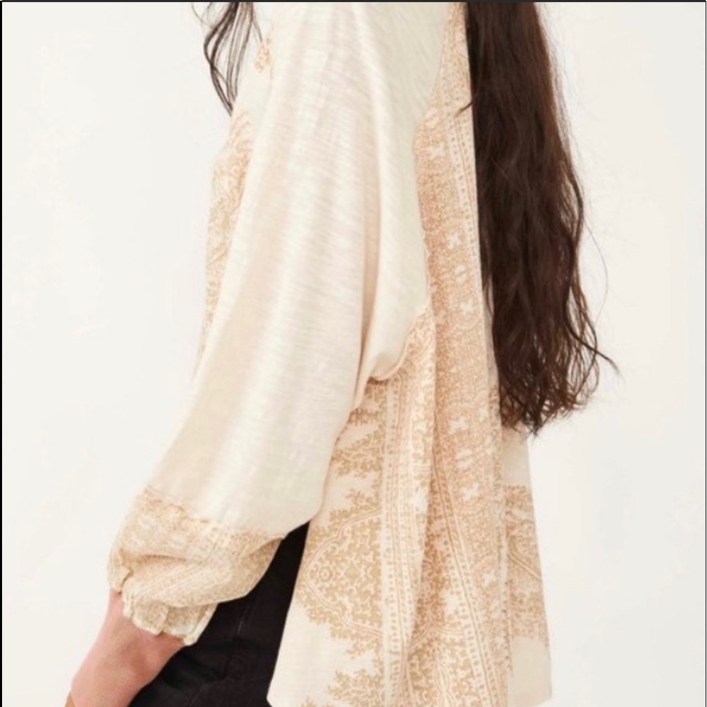 Free People True Perfection Tee In Almond Milk - Picture 4 of 16